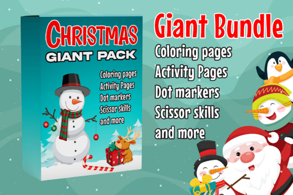 Christmas Bundle Activity Books for Kids Graphic Coloring Pages & Books Kids By Engine Kdp Market