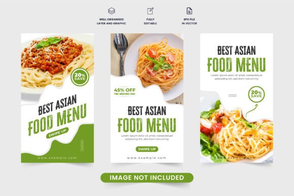 Asian Food Social Media Story Template Graphic Graphic Templates By IftiDigital