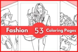 Fashion Girl Coloring Pages for Girls Graphic Coloring Pages & Books By Salah Eddine 1