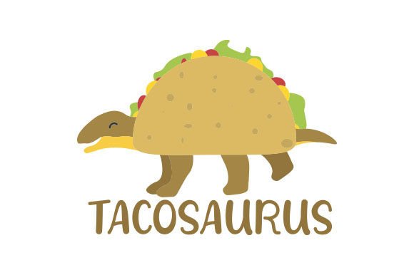 Tacosaurus Dinosaurs Fichier de Découpe pour les Loisirs créatifs Par Creative Fabrica Crafts