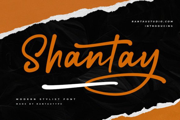 Shantay Script & Handwritten Font By RantauType
