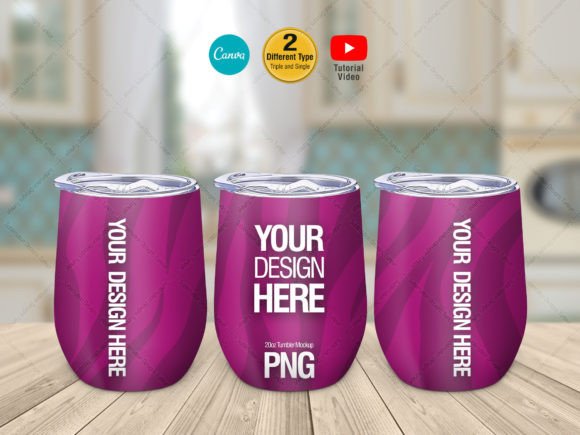12 Oz Wine Tumbler Mockup Canva Graphic Product Mockups By sublimation.designs.tr