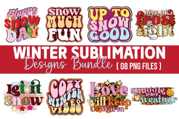 Winter Sublimation Design Bundle Graphic Crafts By designmaster