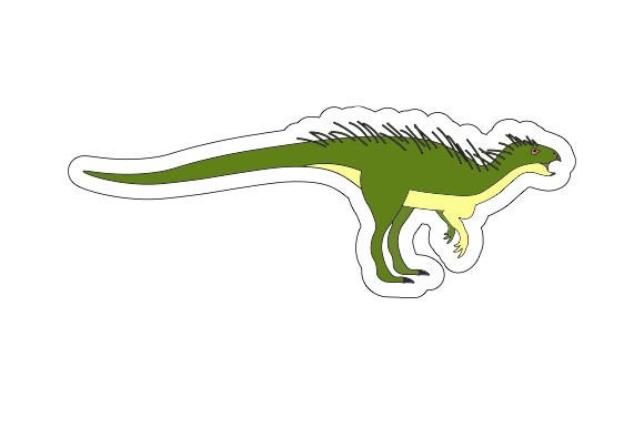 Dinosaur Sticker Dinosaurs Craft Cut File By Creative Fabrica Crafts