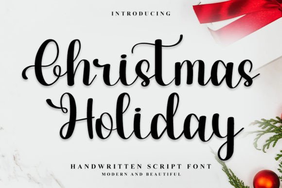Christmas Holiday Script Fonts Font Door Kongsi.Co