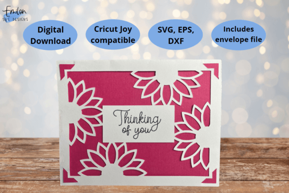 Thinking of You Insert Card SVG Graphic 3D SVG By EmilonSVGDesigns