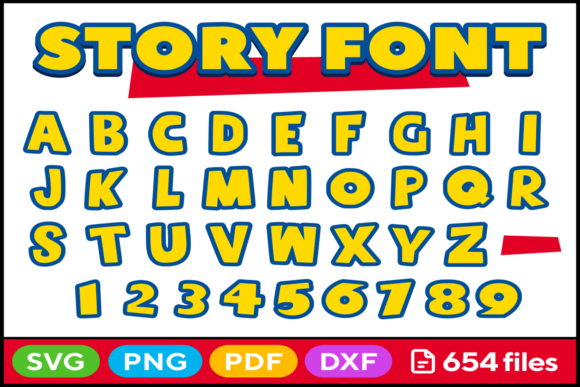 Story Font Svg Png Pdf Dxf Graphic Crafts By fromporto