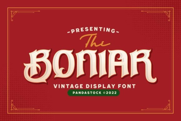 Boniar Display Font By Imoodev