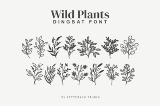 Wildplants Dingbats Font By Letterayu 1