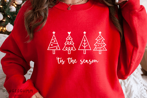 Christmas Tree Svg Gráfico Diseños de Camisetas Por Bungeegumm Studio