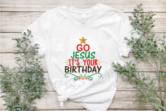 Go Jesus, It’s Your Birthday Illustration Designs de T-shirts Par J.F.J DESIGNER