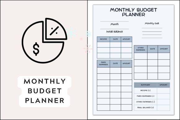Monthly Budget Planner Printable Graphic Graphic Templates By Realtor Templates