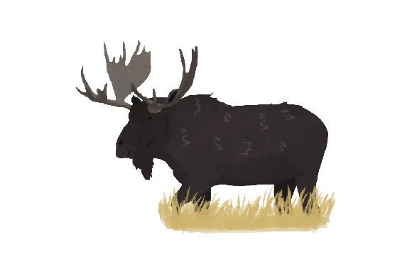 Moose, Watercolor - Canada Canada Craft Cut File By Creative Fabrica Crafts