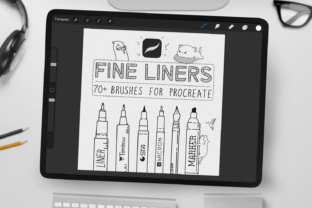 Fine Liners Brushes for Procreate Graphic Brushes By Disyukov 1