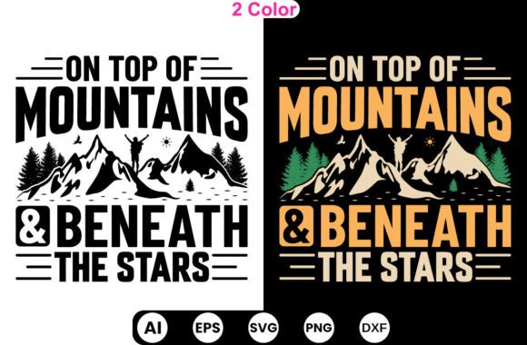 Hiking Mountain T-shirt Design Graphic T-shirt Designs By sumon758