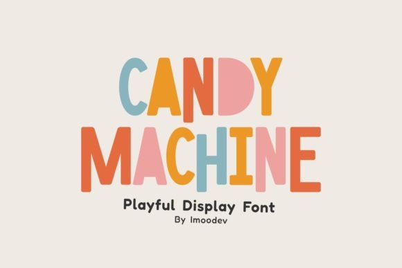 Candy Machine Polices d'Affichage Police Par Imoodev