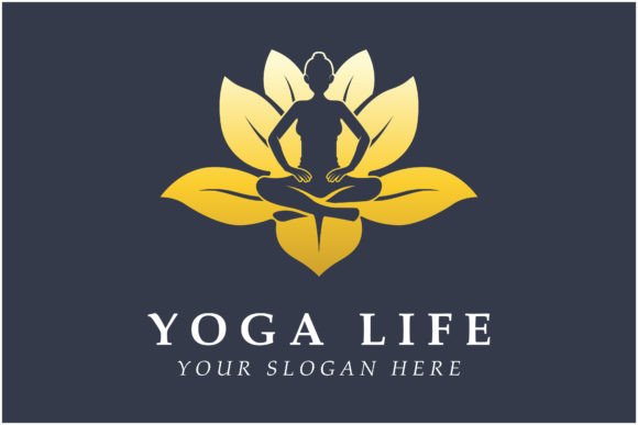 Yoga Logo Vector with Slogan Template Graphic Logos By Acillia eggi saputri