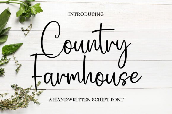 Country Farmhouse Script & Handwritten Font By Nirmala Creative
