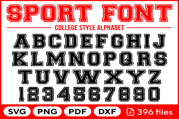 Sport Font Svg Png Pdf Dxf Graphic Crafts By fromporto