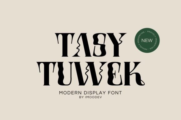Tasy Tuwek Display Font By Imoodev