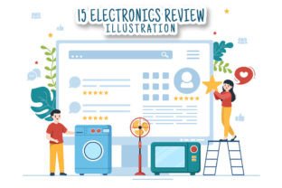 15 Electronics Review Illustration Grafik Druckbare Illustrationen Von denayunecf 1