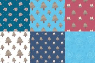 Cute Christmas Elements Repeating Patter Graphic Backgrounds By Paper Clouds Studio 2