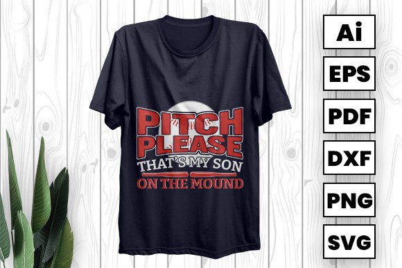 Pitch Please That's My Son of the Mound Gráfico Diseños de Camisetas Por graphicdabir