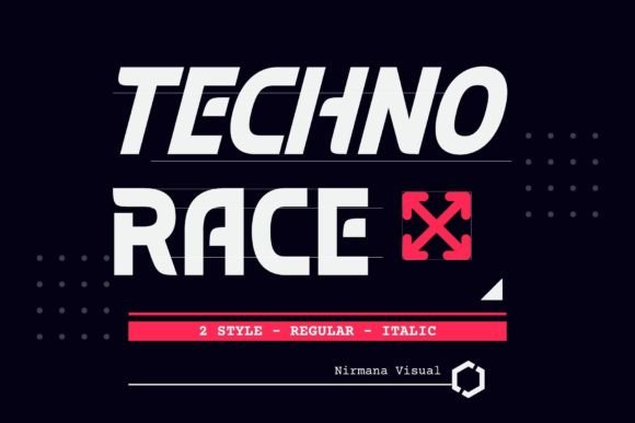 Techno Race Display Font By Sigit Dwipa