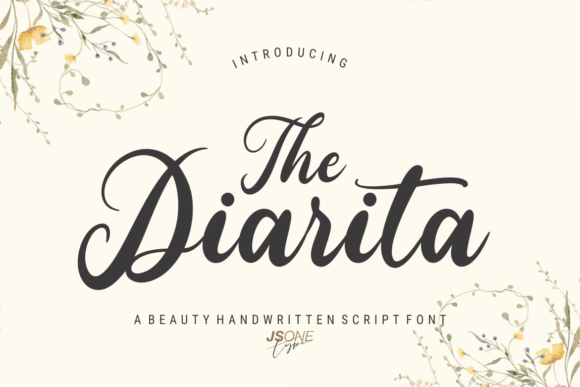 The Diarita Skript-Schriftarten Schriftart Von jsonetype