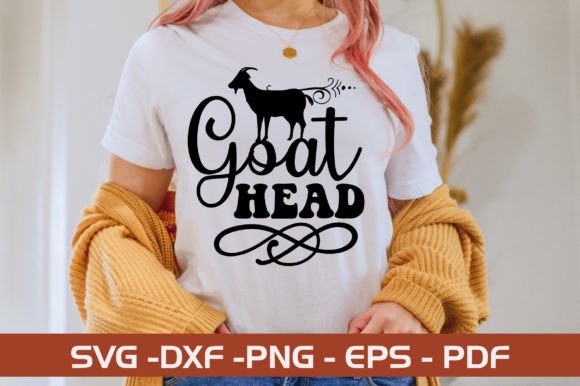 Goat Head SVG Design Grafik Plotterdateien Von monidesignhat