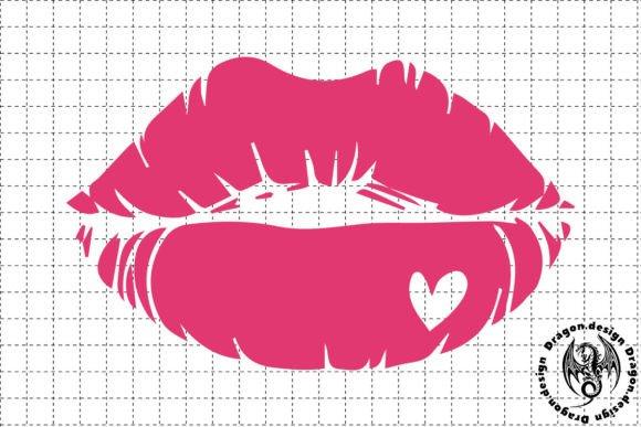 Valentine Lip SVG Graphic Crafts By Dragon.design