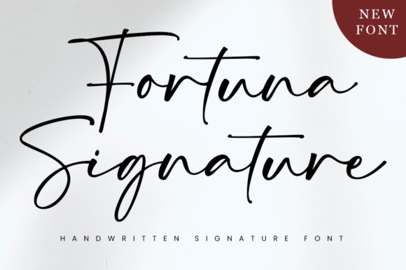 Fortuna Signature Script & Handwritten Font By RasdiType