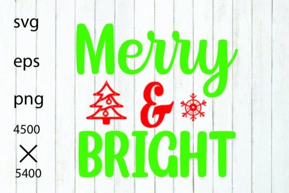 Merry and Bright Graphic Crafts By designartsvg1