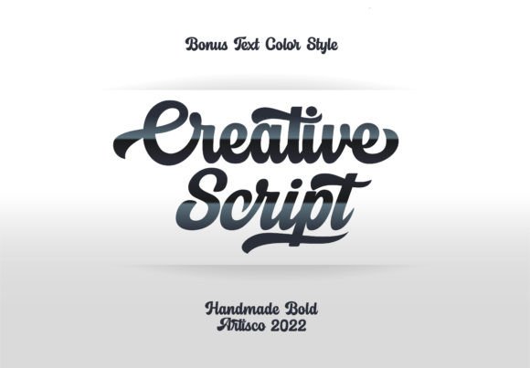 Creative Script Display Font By artisco99