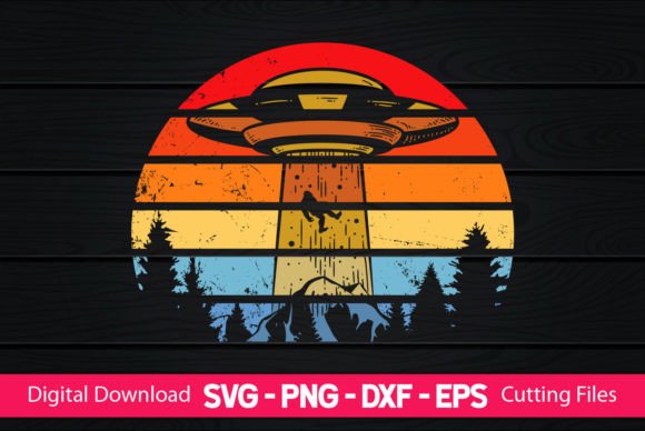 Funny Alien Yeti Bigfoot UFO Sasquatch Graphic Crafts By CraftartSVG