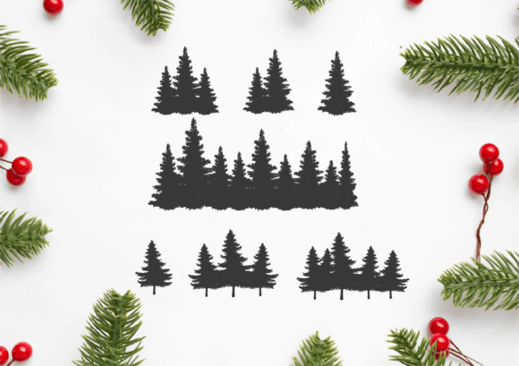 Forest Tree Background Vector Svg Graphic Crafts By ChuliArt