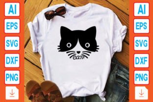Cat Graphic T-shirt Designs By Mockup And Design Store