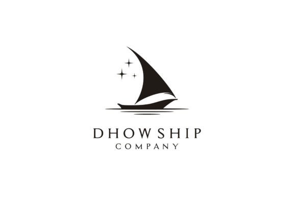 Dhow Sailboat Ship Sailing Boat Logo Grafik Logos Von Enola99d