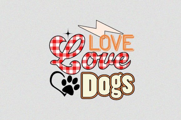 Love Love Dogs Illustration Designs de T-shirts Par SVGArt