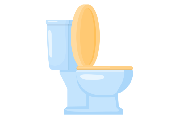 Toilet Seat Cartoon Icon. Bathroom Ceram Illustration Illustrations Imprimables Par ladadikart