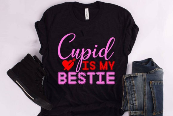 Cupid is My Bestie Gráfico Diseños de Camisetas Por Dream-Line