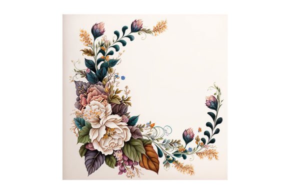Floral Garland Design - V17 Illustration Illustrations Imprimables Par Alavays