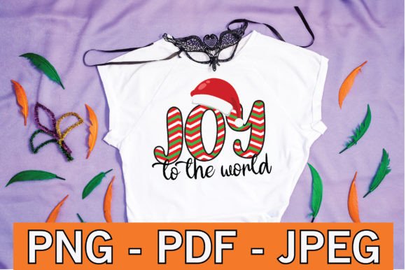 Joy to the World Sublimation Design Graphic Crafts By CreativeProSVG