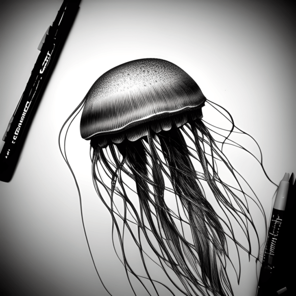 Ilustração escura hiperrealista de Jellyfish DeviantArt Conteúdo da Comunidade Por naor2403