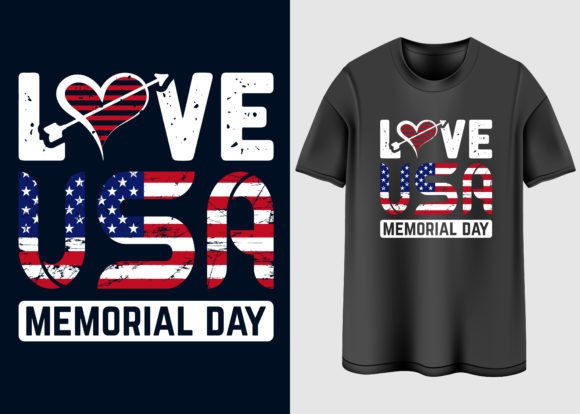 Happy Memorial Day T-shirt Design Graphic T-shirt Designs By Graphics store