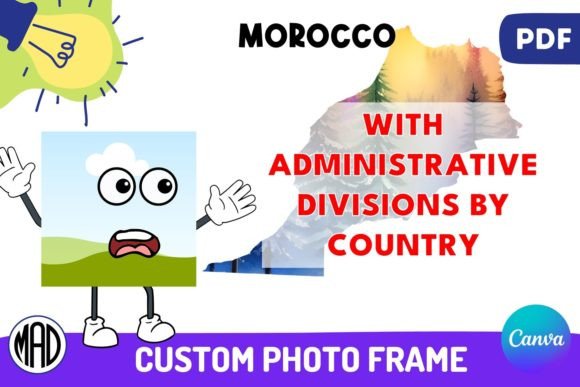Morocco Divisions Canva Photo Frame Graphic Scene Generators By Marina Art Design