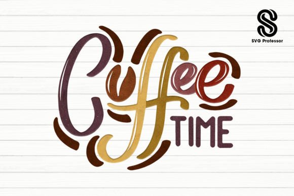 Coffee Time  Gráfico Manualidades Por SVG Professor