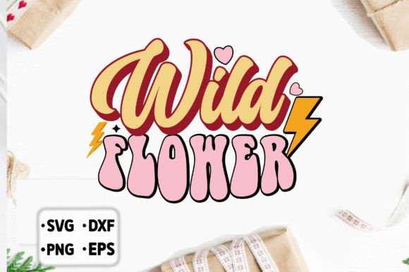 Retro Wild Flower Graphic Crafts By Design Craft
