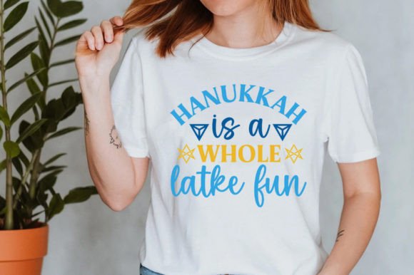 Hanukkah is a Whole Latke Fun SVG Illustration Artisanat Par etcify