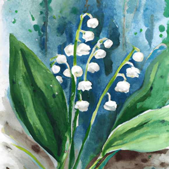 Lillies of the Valley Watercolor Graphic Community Content By txakgrands